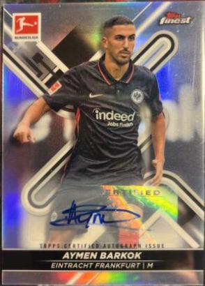 Aymen Barkok #BCA-AB Soccer Cards 2021 Topps Finest Bundesliga Autographs