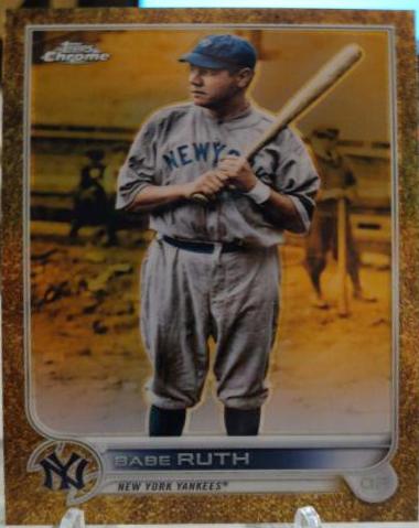 Babe Ruth #3 Baseball Cards 2022 Topps Gilded Collection