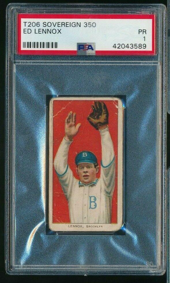 Ed Lennox #NNO Baseball Cards 1909 T206 Sovereign 350