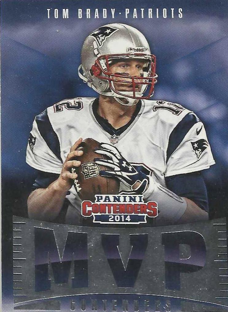 Tom Brady #1 Football Cards 2014 Panini Contenders MVP Contenders