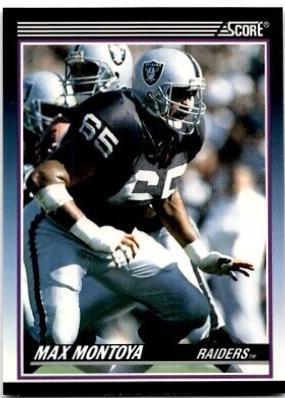 Max Montoya #25T Football Cards 1990 Panini Score Supplemental