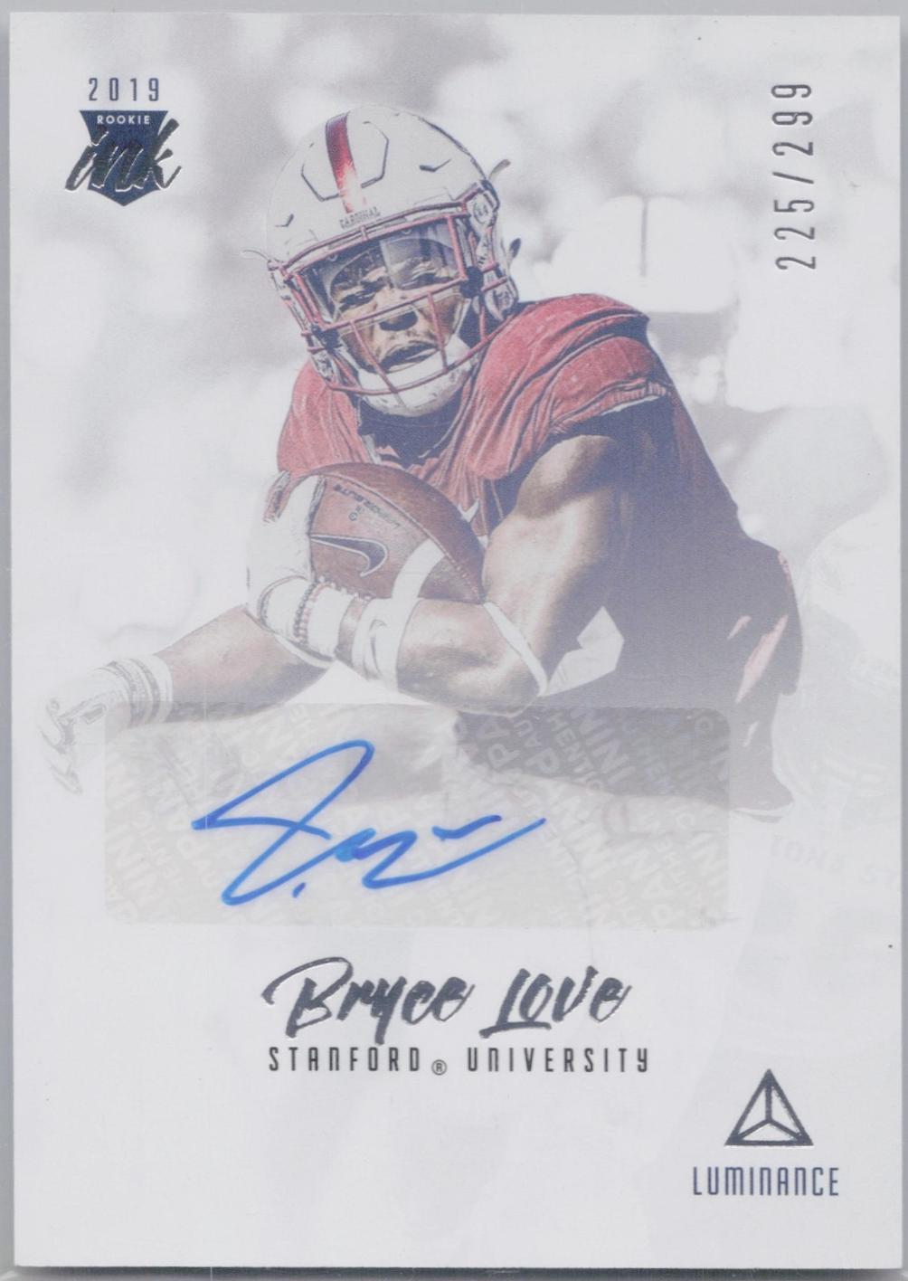 Bryce Love #RI-BL 2019 Panini Luminance Football Rookie Ink