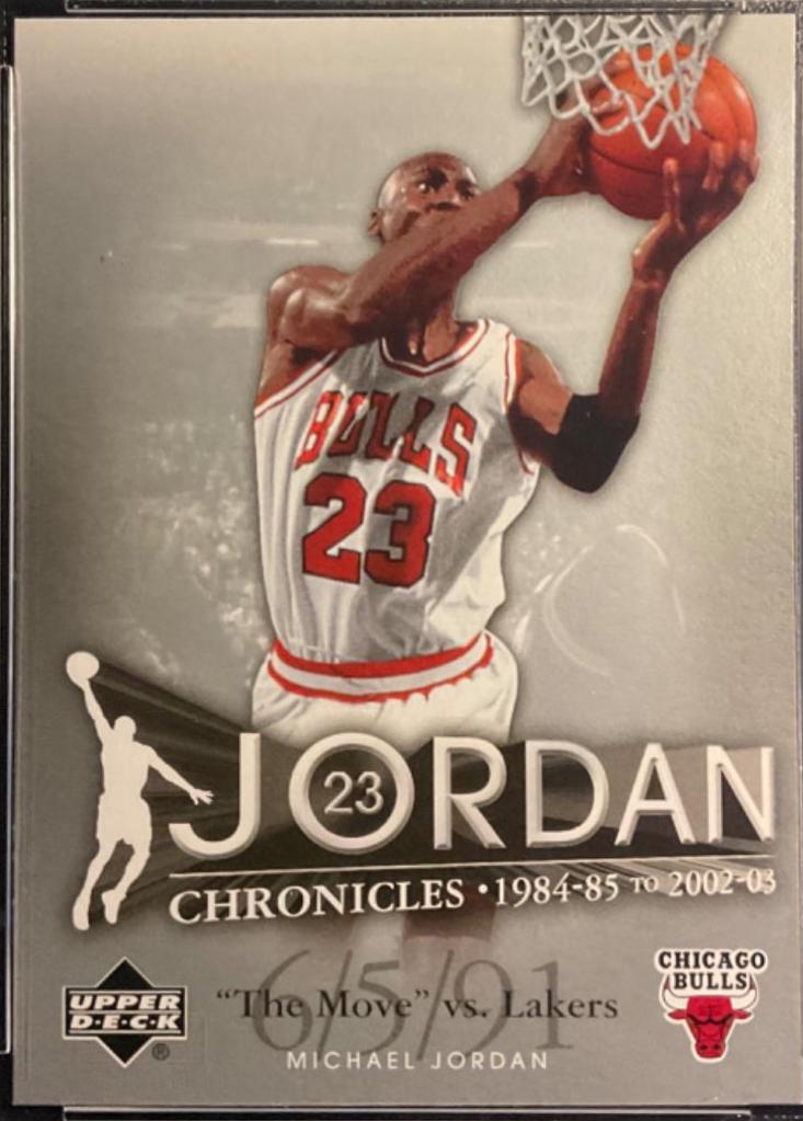 Michael Jordan #JC-10 Basketball Cards 2007 Upper Deck Jordan Chronicles