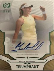 Mirra Andreeva [Gold Foil] #48-A Prices | 2025 Topps Triumphant