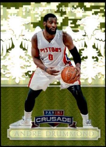 Andre Drummond Camouflage #45 Basketball Cards 2014 Panini Excalibur Crusade