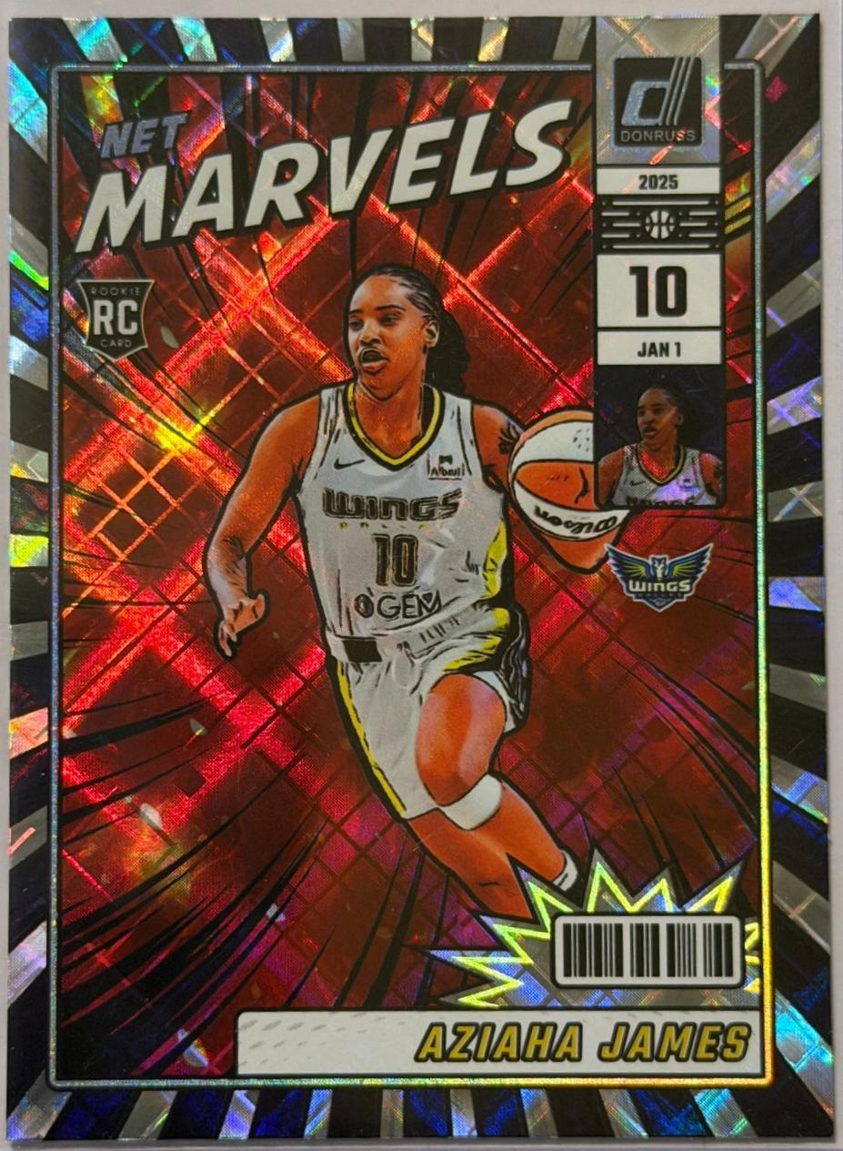Aziaha James #18 2025 Panini Donruss WNBA Net Marvels
