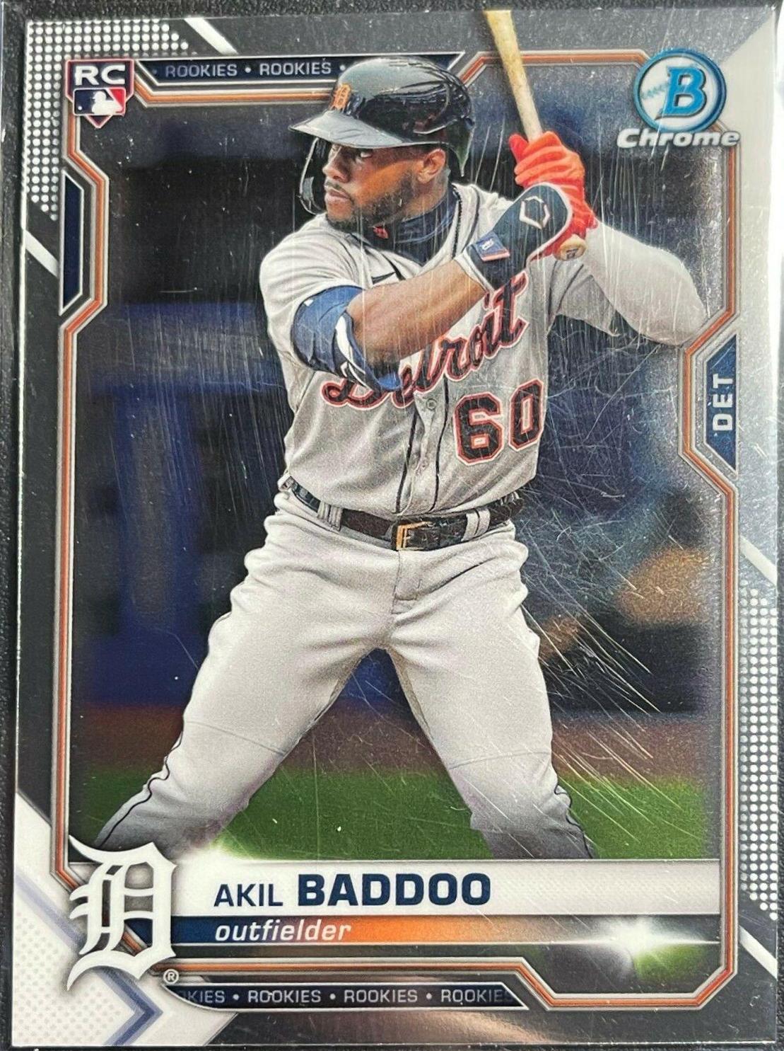 Akil Baddoo #34 Baseball Cards 2021 Bowman Chrome