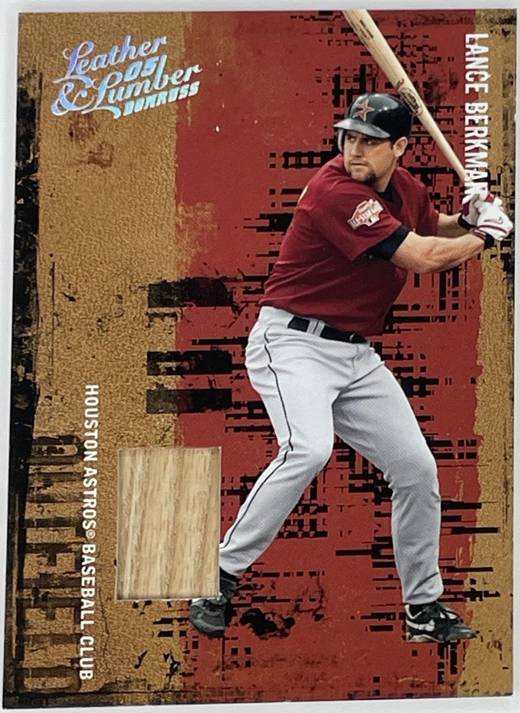 Lance Berkman #85 Baseball Cards 2005 Donruss Leather & Lumber
