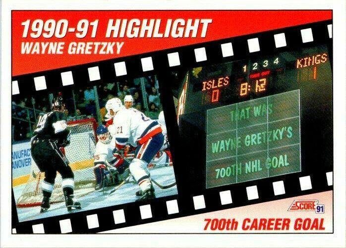 Wayne Gretzky #303 Hockey Cards 1991 Score Canadian