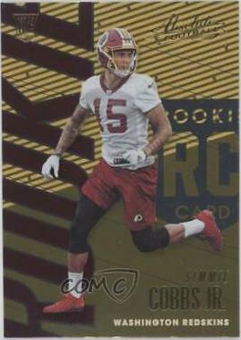Simmie Cobbs Jr. #108 Football Cards 2018 Panini Absolute