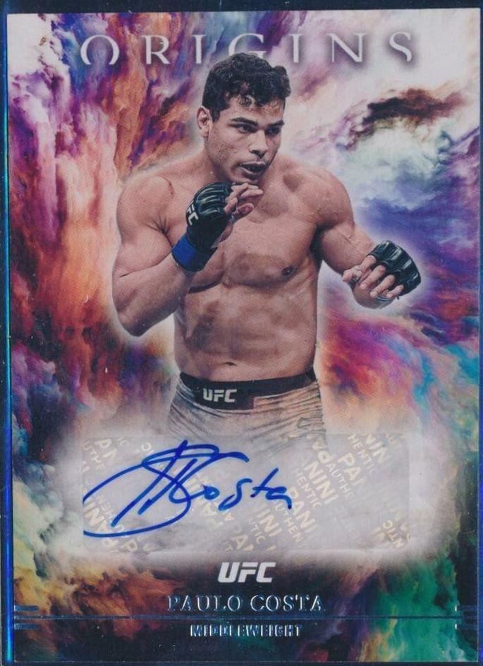 Paulo Costa #OA-PCS Ufc Cards 2021 Panini Chronicles UFC Origins Autographs