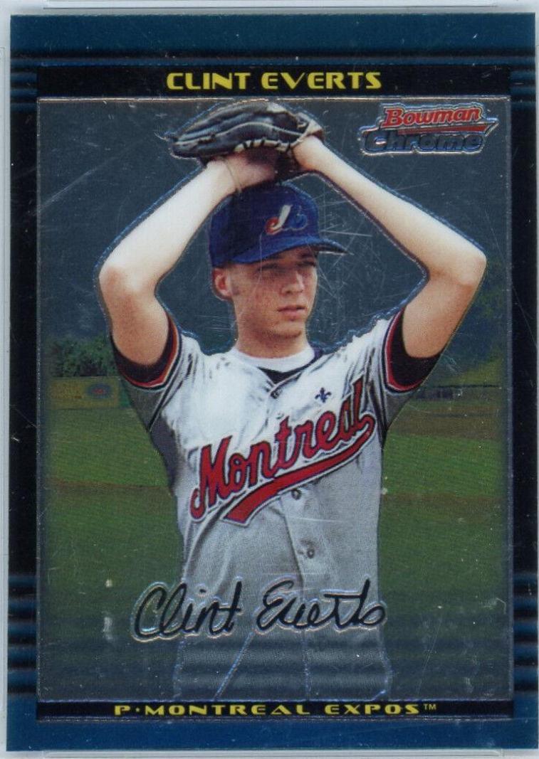 Clint Everts #1 Baseball Cards 2002 Bowman Chrome Draft Picks