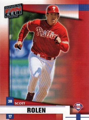 Scott Rolen #38 Baseball Cards 2002 Donruss Fan Club