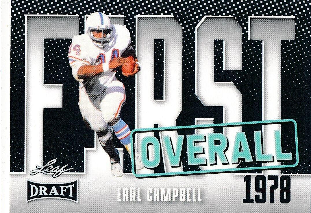Earl Campbell #3 Football Cards 2023 Leaf Draft