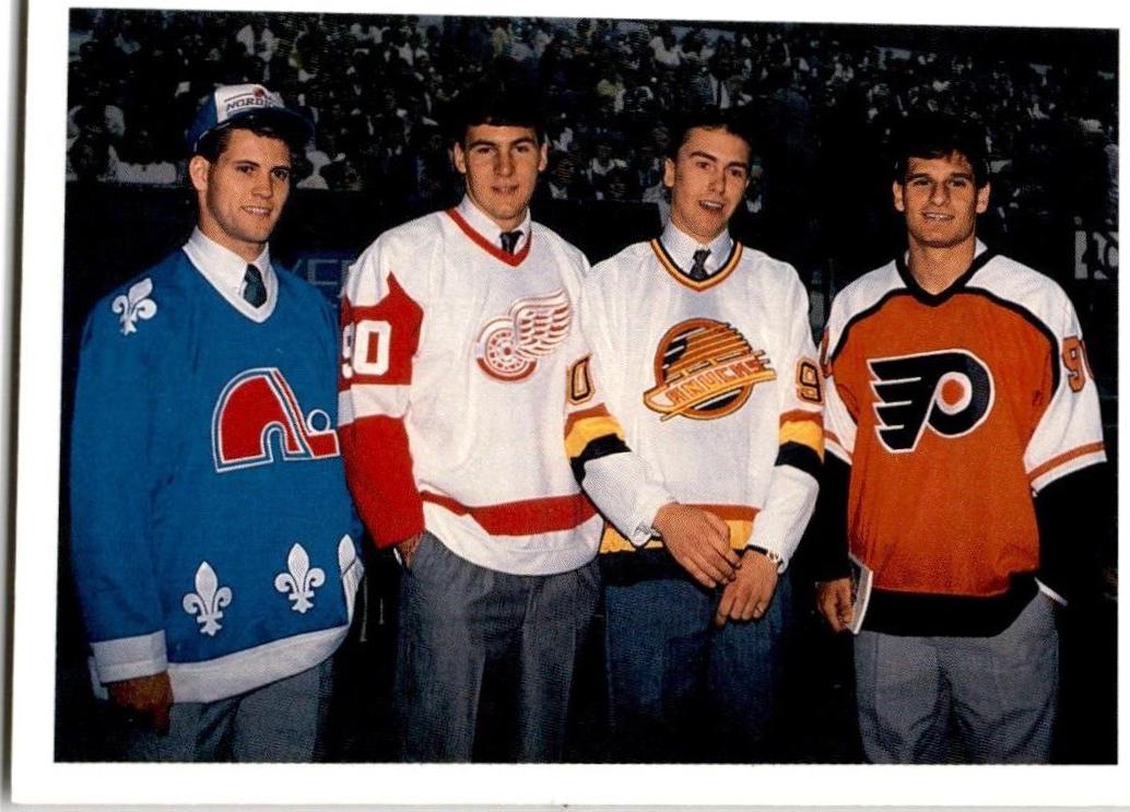Top Ten Draft Picks Checklist - Nolan, Primeau, Nedved, Ricci #351 Hockey Cards 1990 Upper Deck