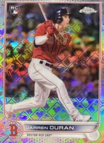 Jarren Duran #4 Baseball Cards 2022 Topps Chrome Logofractor