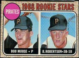 Pirates Rookies #36 Baseball Cards 1968 Topps Milton Bradley
