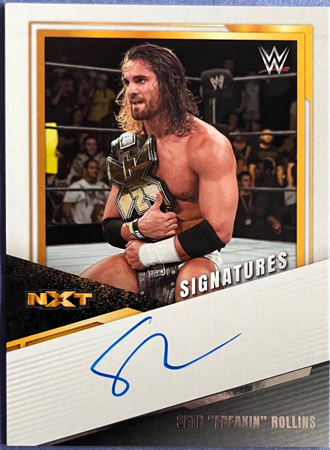 Seth 'Freakin' Rollins #AS-SRL Wrestling Cards 2022 Panini NXT WWE Alumni Signatures