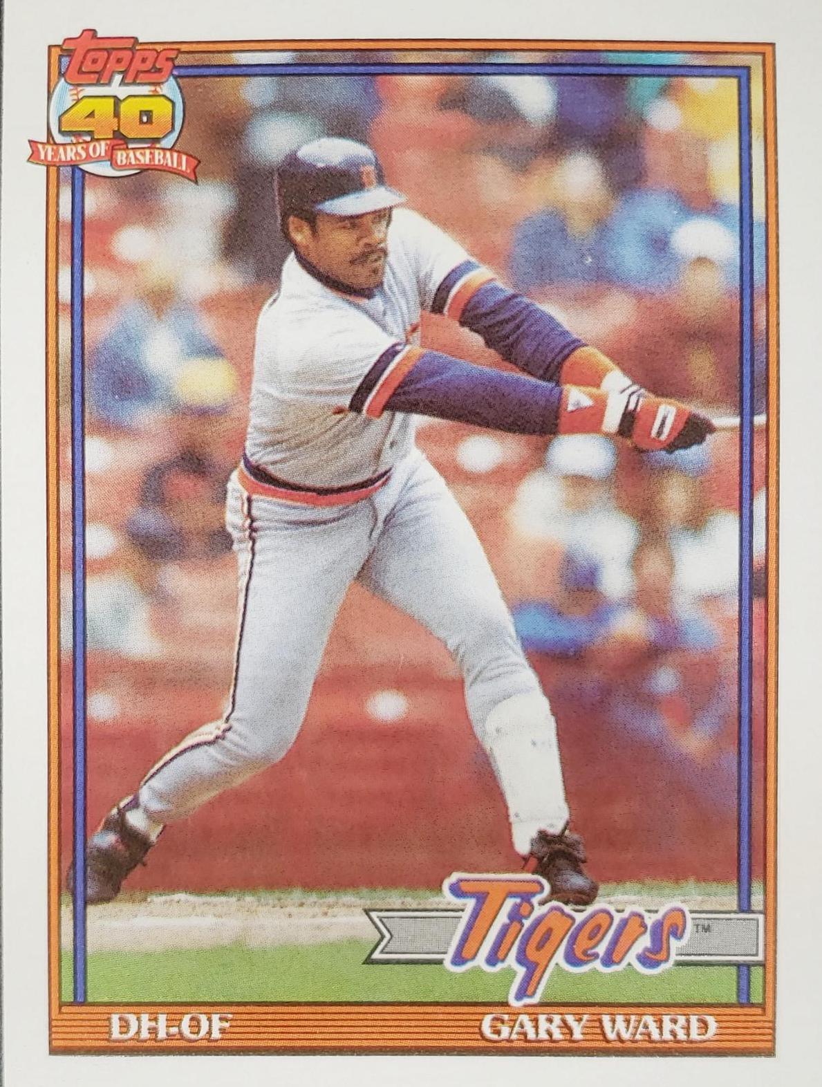 Gary Ward #556 Baseball Cards 1991 Topps