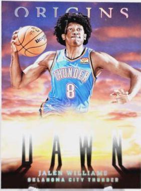 Jalen Williams #12 Basketball Cards 2022 Panini Origins Dawn