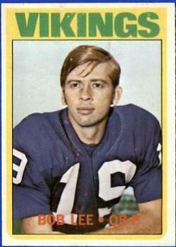 Bob Lee #71 Football Cards 1972 Topps