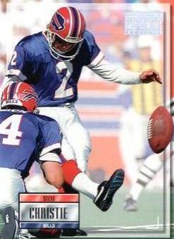 Steve Christie #2 Football Cards 1993 Pro Set Power