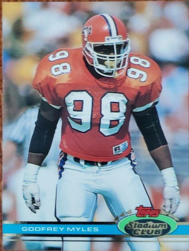 Godfrey Myles #378 Football Cards 1991 Stadium Club