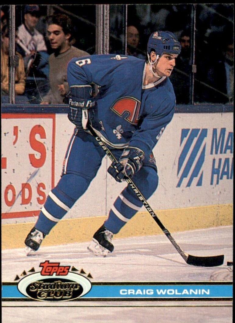 Craig Wolanin #4 Hockey Cards 1991 Stadium Club