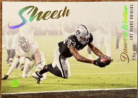 Darren Waller #SHS-DWA Football Cards 2022 Panini Luminance Sheesh