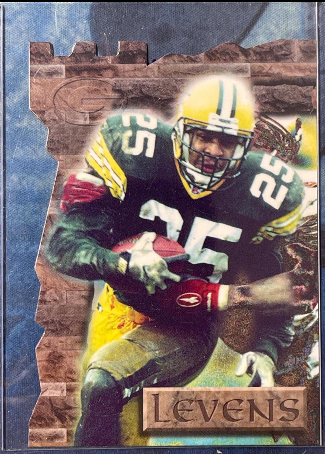 Dorsey Levens #24 Football Cards 1997 Collector's Edge Excalibur Castle