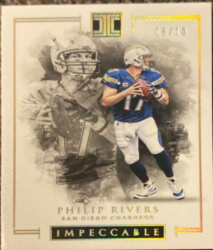 Philip Rivers #17 Football Cards 2016 Panini Impeccable