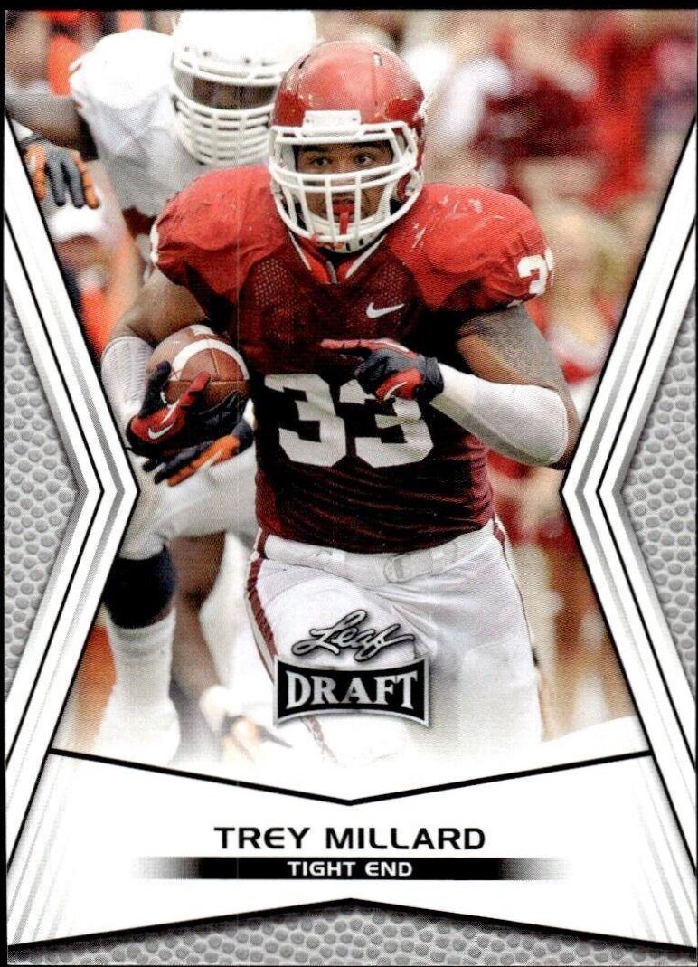 Trey Millard #61 Football Cards 2014 Leaf Draft