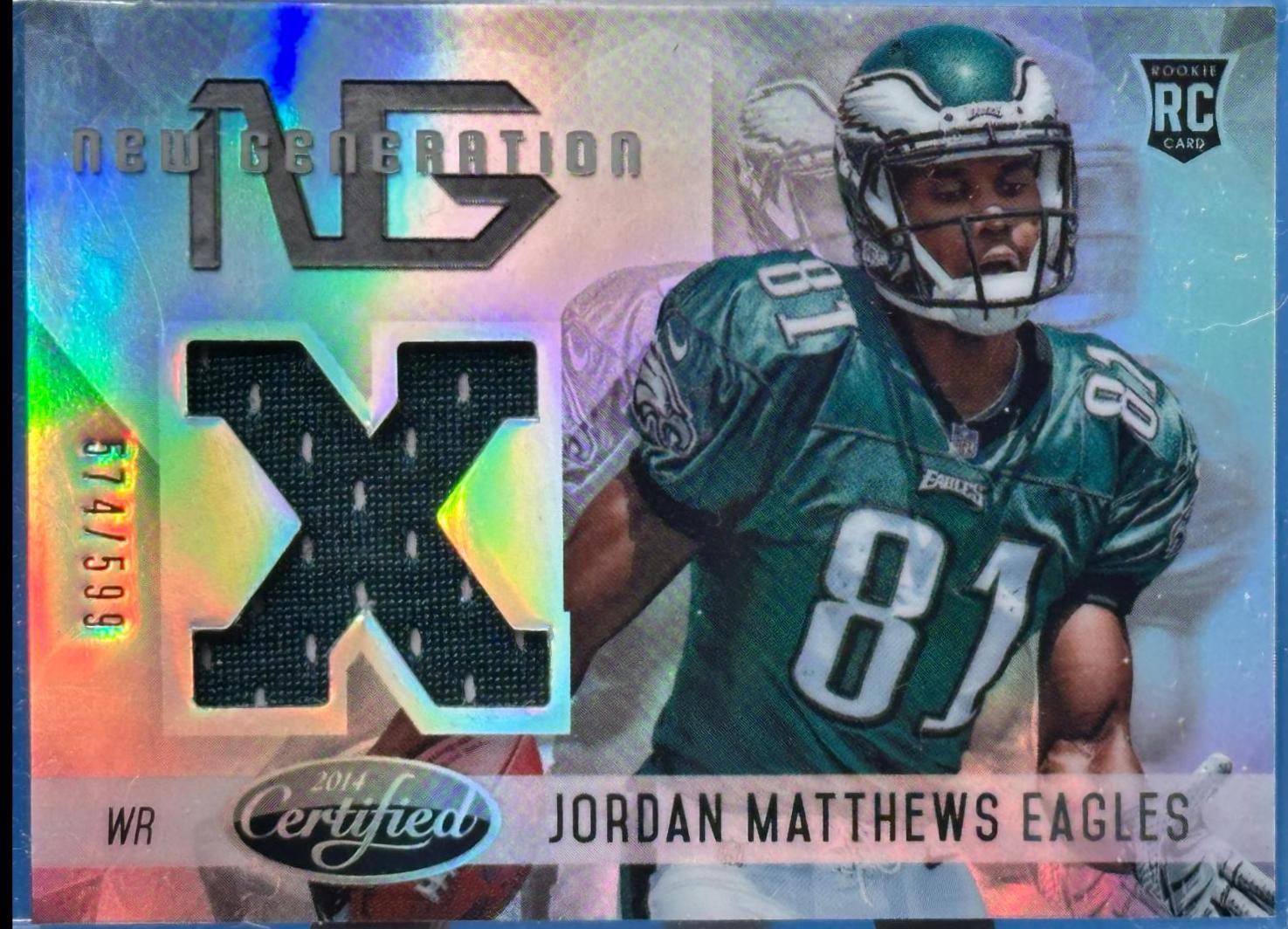 Jordan Matthews #NG-JD Football Cards 2014 Panini Certified New Generation