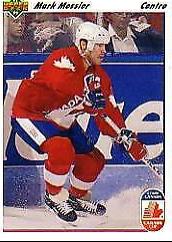 Mark Messier #14 Hockey Cards 1991 Upper Deck French