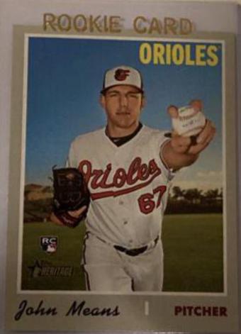 John Means #665 Baseball Cards 2019 Topps Heritage