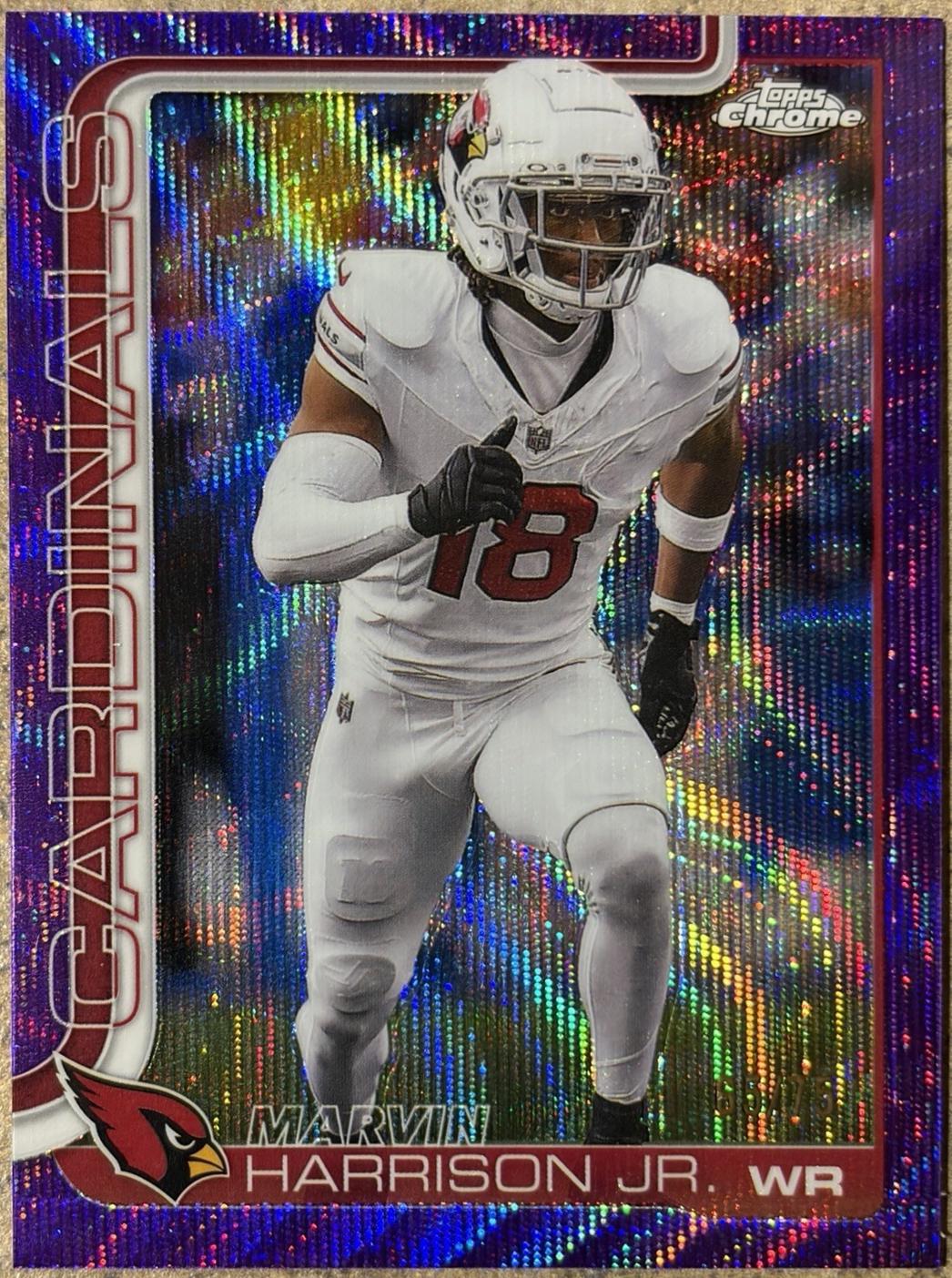 Marvin Harrison Jr. [Purple Wave Refractor] #1 Prices | 2025 Topps