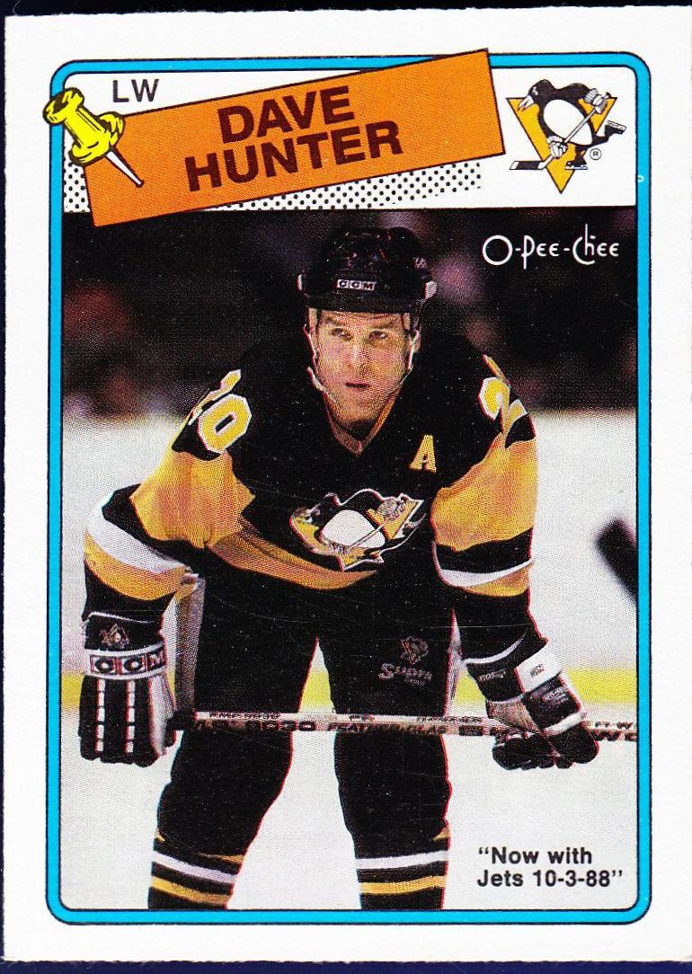 Dave Hunter #62 1988 O Pee Chee Hockey