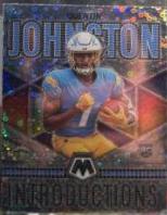 Quentin Johnston #I-10 Football Cards 2023 Panini Mosaic Introductions