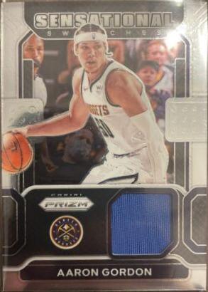 Aaron Gordon #SW-AGD Basketball Cards 2021 Panini Prizm Sensational Swatches