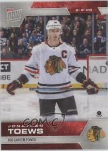 Jonathan Toews #170 Hockey Cards 2019 Topps Now NHL Stickers