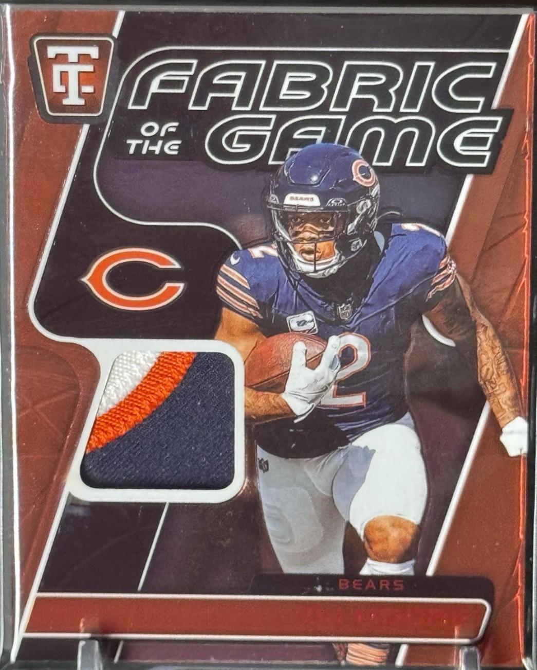 DJ Moore #7 Football Cards 2024 Panini Totally Certified Fabric of the Game