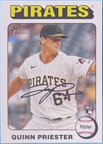 Quinn Priester #172 Baseball Cards 2024 Topps Heritage Mini