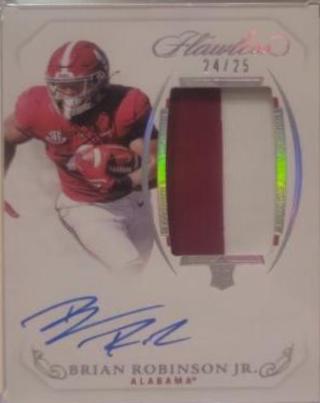 Brian Robinson Jr. #141 2022 Panini Flawless Collegiate Football