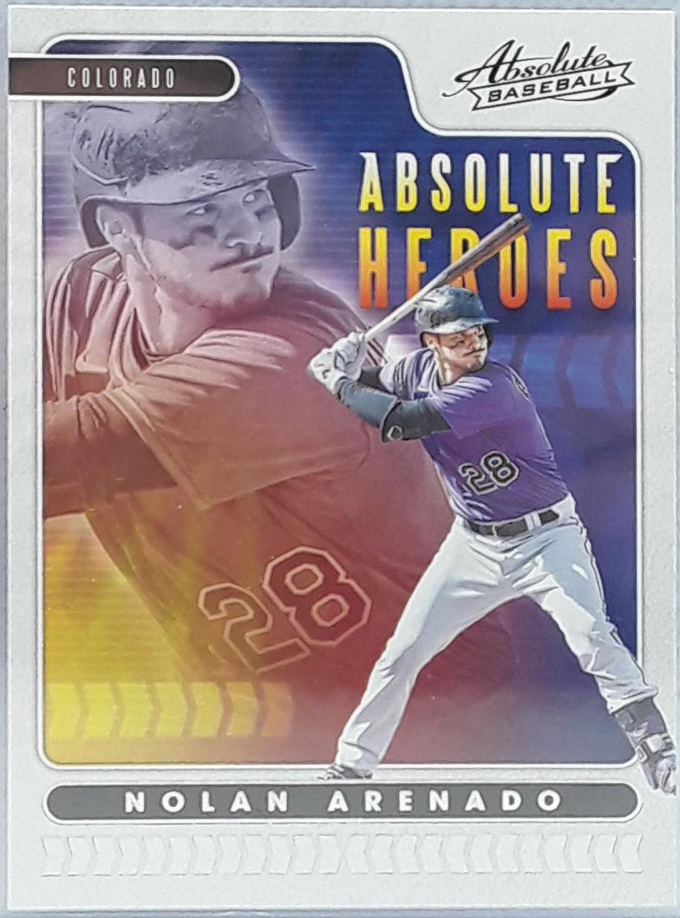 Nolan Arenado #AH11 Baseball Cards 2020 Panini Absolute Heroes