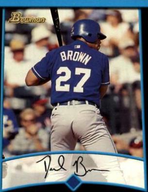 Dee Brown #167 Baseball Cards 2001 Bowman