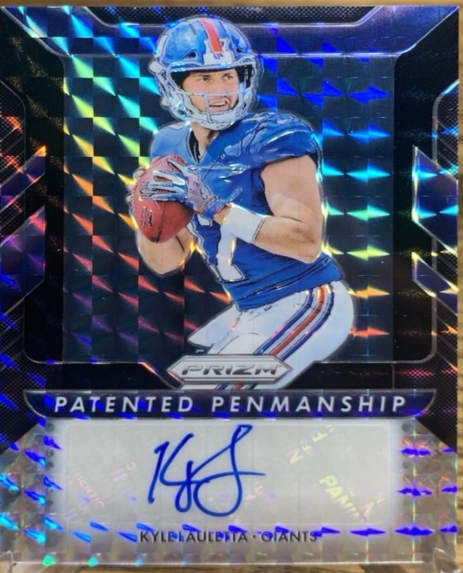 Kyle Lauletta #PPP-KL Football Cards 2018 Panini Prizm Patented Penmanship