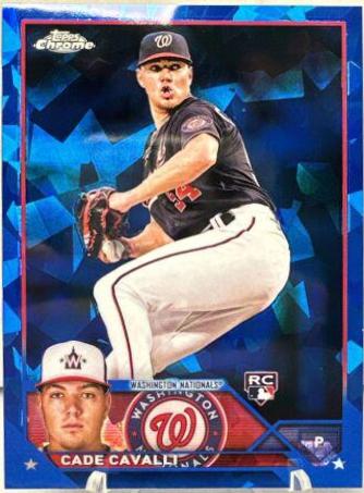 Cade Cavalli #320 Baseball Cards 2023 Topps Chrome Sapphire