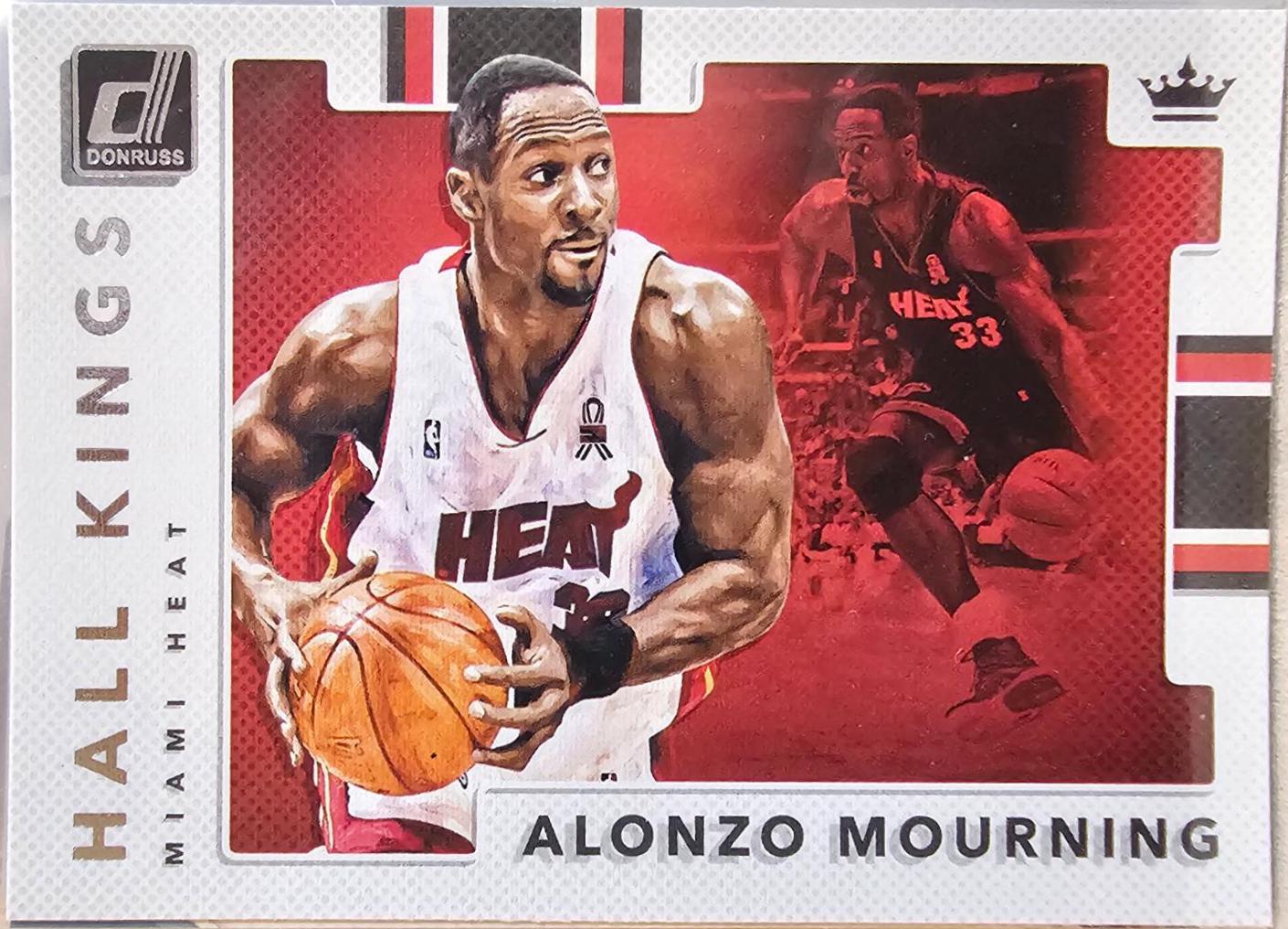 Alonzo Mourning #24 Basketball Cards 2017 Panini Donruss Hall Kings