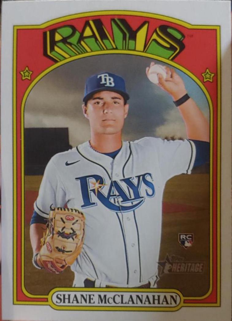 Shane McClanahan #521 Baseball Cards 2021 Topps Heritage