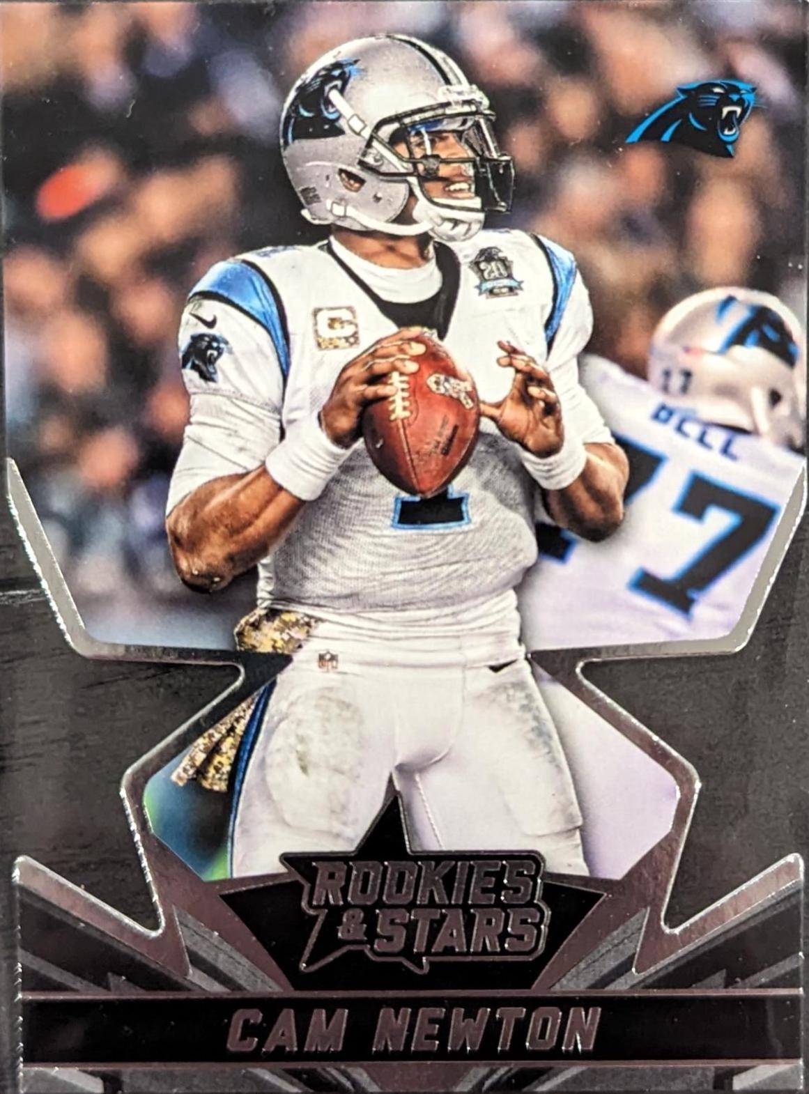 Cam Newton #SS8 Football Cards 2015 Panini Rookies & Stars Die Cut Cut Stars